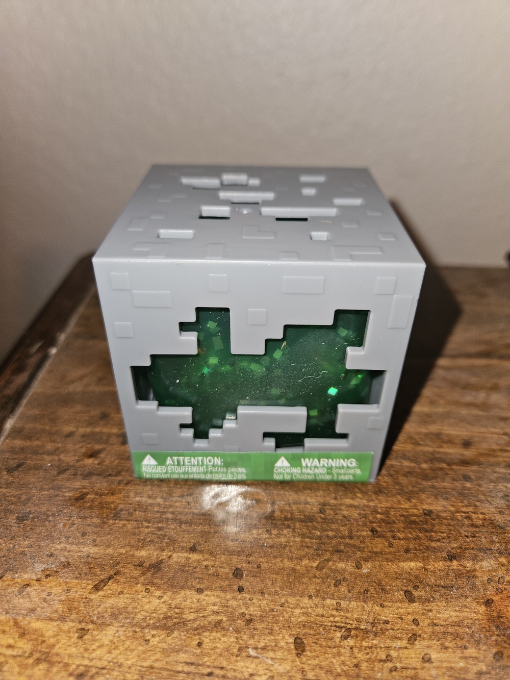 GREEN Minecraft Glitter Cube